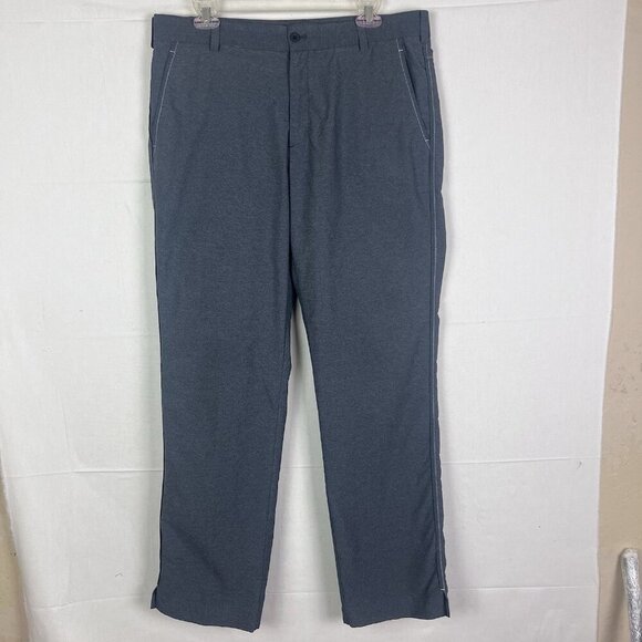 Nike Golf 35x31.5 Gray Heather Dri-Fit Lightweight Pants Golfing Pockets - Picture 1 of 13
